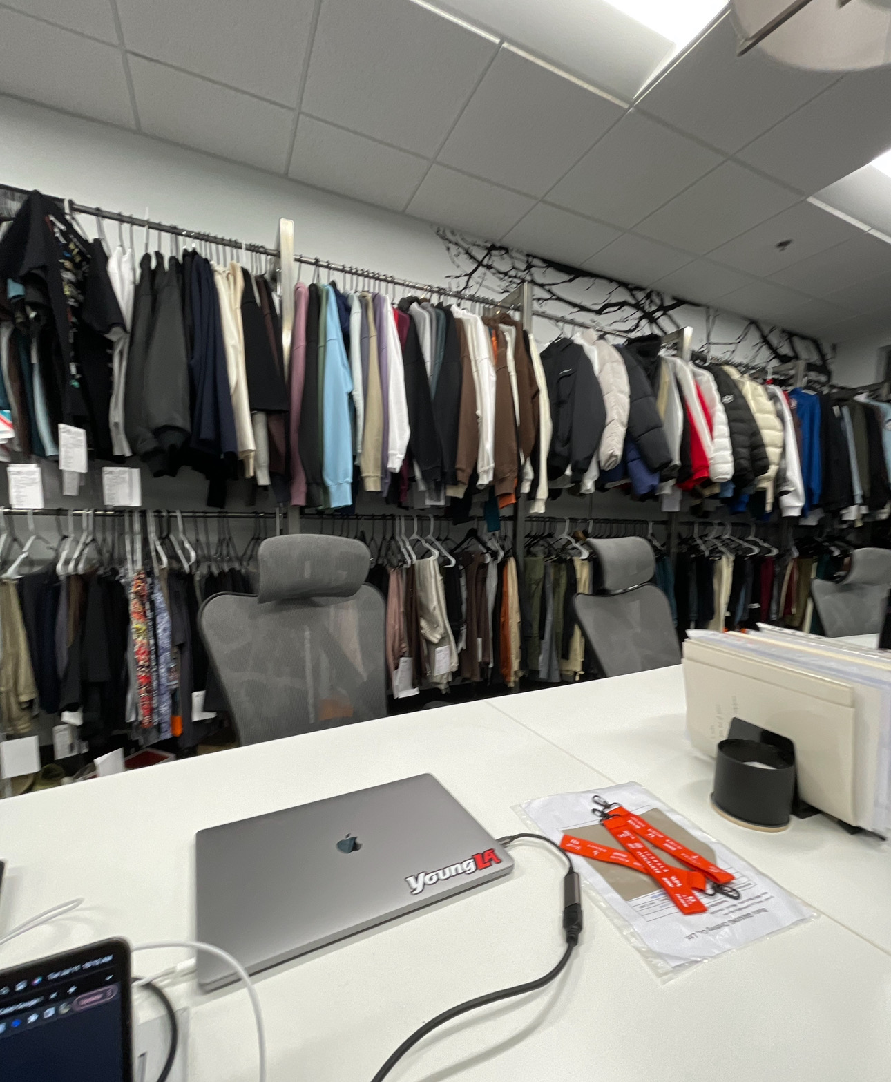Inside the YoungLA showroom
